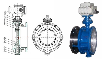 電動伸縮蝶閥結構圖